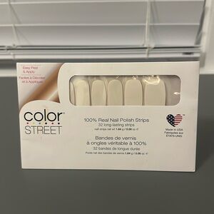 Color nail polish strips: Clear as Day.  New, never opened.